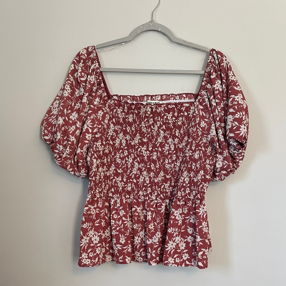 Floral Smocked Top